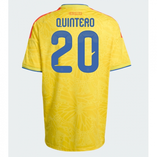 Billige Fotballdrakt Colombia Juan Fernando Quintero #20 Replika Hjemmedrakt VM 2026 Kortermet Billige Fotballdrakt Colombia Juan Fernando Quintero #20 Replika Hjemmedrakt VM 2026 Kortermet